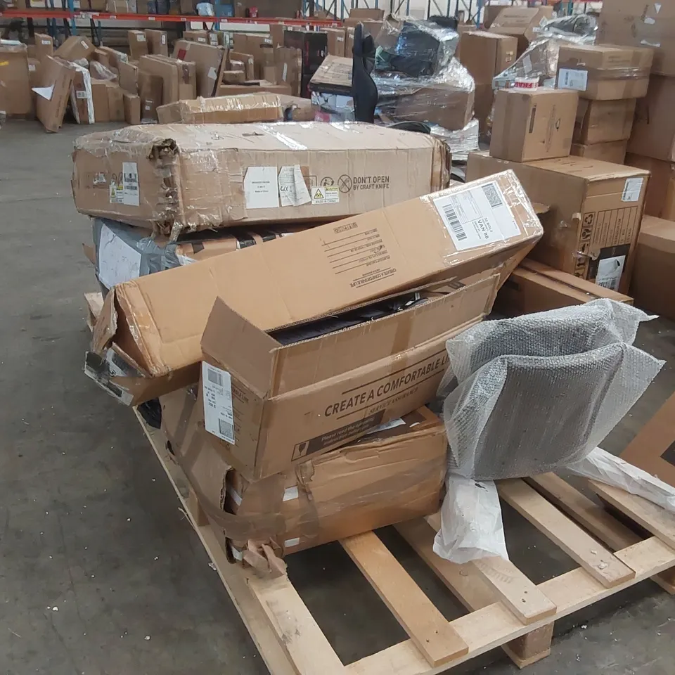PALLET CONTAINING ASSORTED CONSUMER PRODUCTS/FURNITURE PARTS