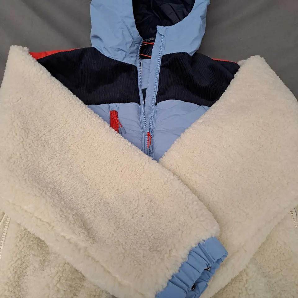 SUPERDRY HOODED FLEECE JACKET SIZE 12