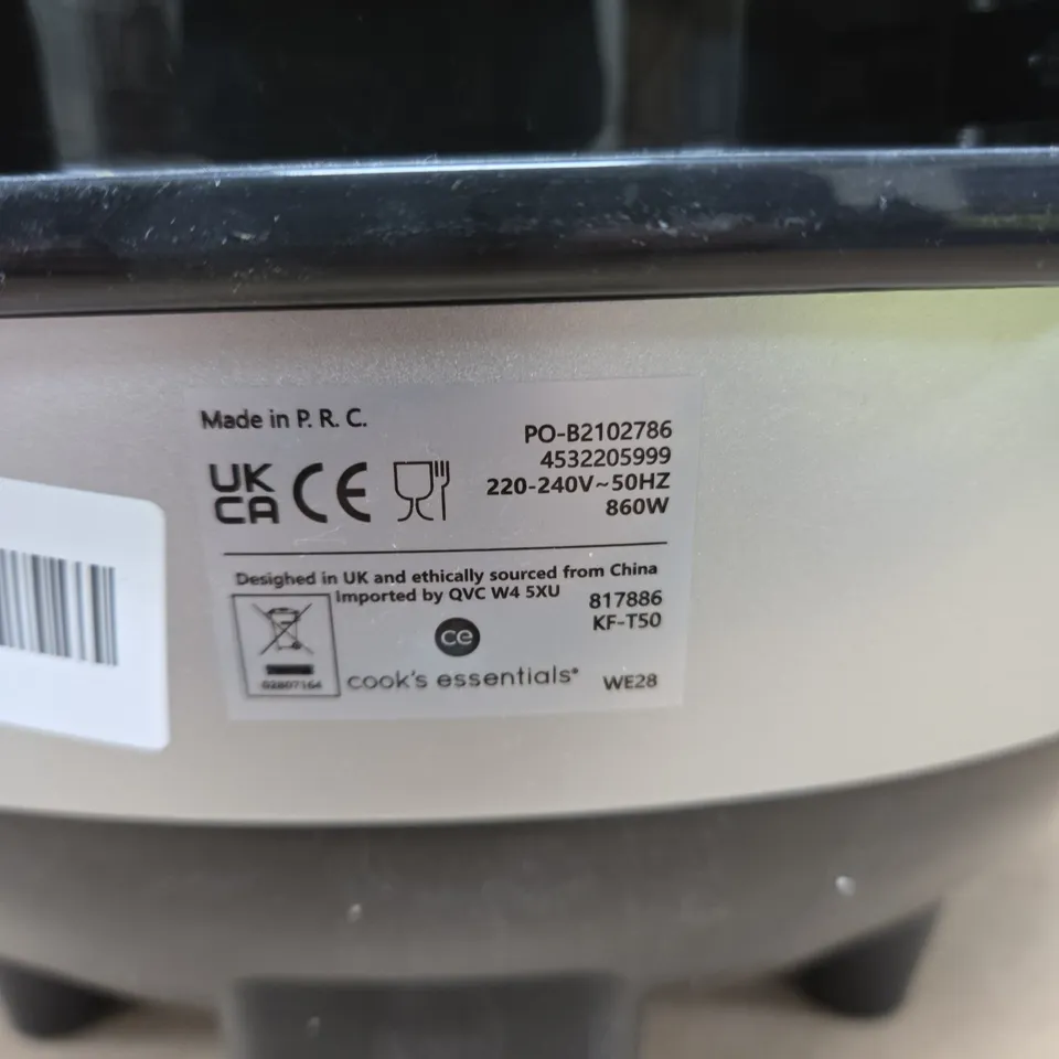 COOK'S ESSENTIALS AIR FRYER/SOUP MAKER KF-T50 – BLACK 