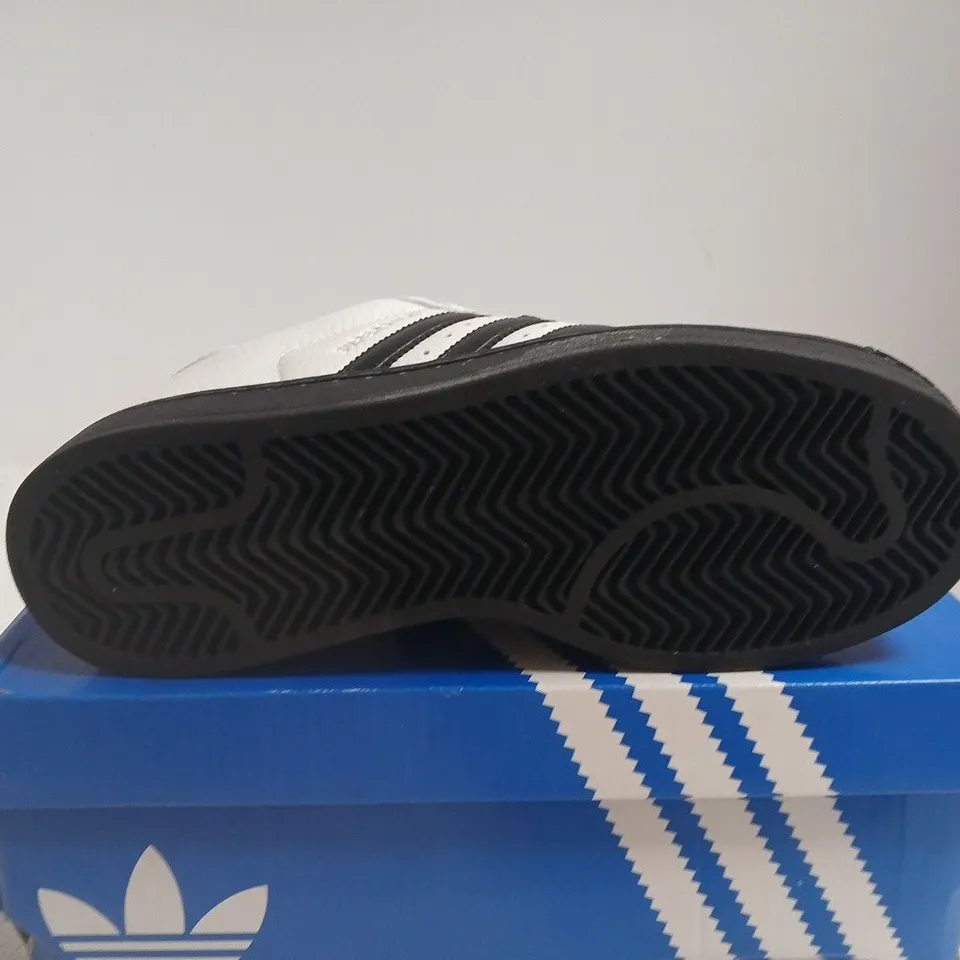 BOXED PAIR OF ADIDAS SUPERSTAR II TRAINERS, WHITE/BLACK, UK 6