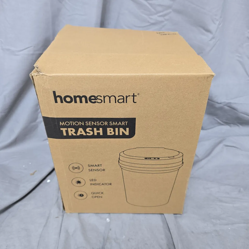 HOMESMART MOTION SENSOR SMART TRASH BIN – BOXED