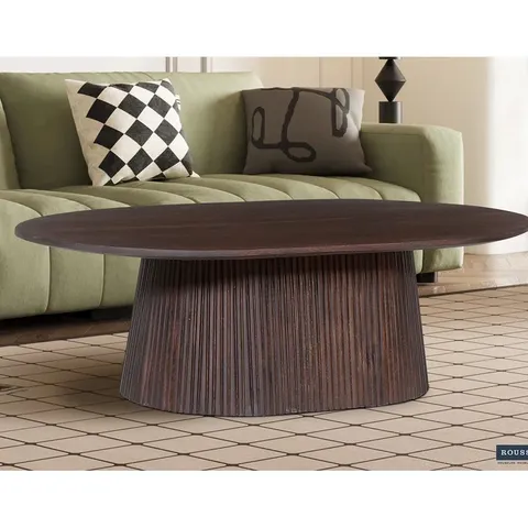 BOXED MIGUEL UNIQUE SOLID WOOD COFFEE TABLE (2 BOXES)