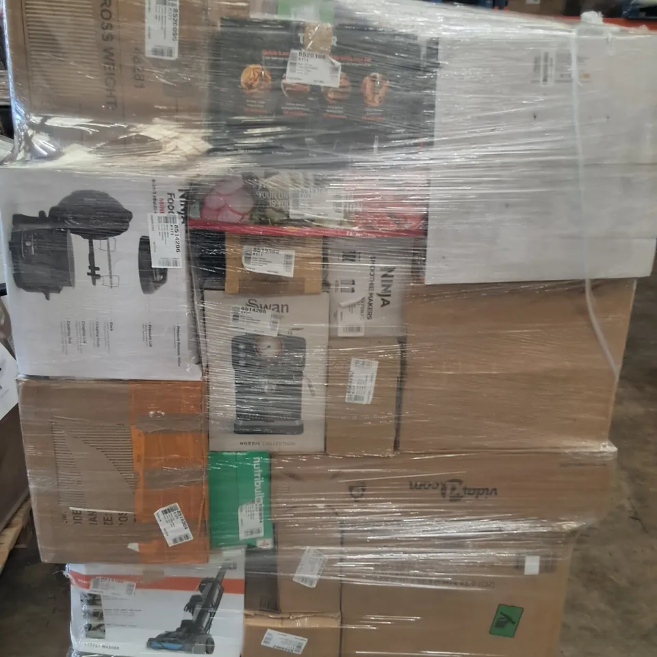 PALLET OF APPROXIMATELY 36 UNPROCESSED RAW RETURN HOUSEHOLD AND ELECTRICAL GOODS TO INCLUDE;