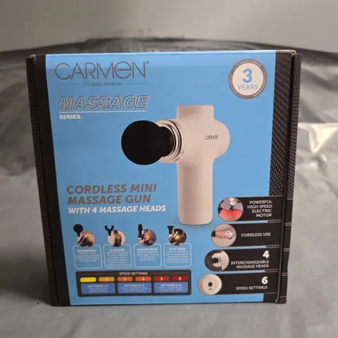 SEALED CARMEN CORDLESS MINI MASSAGE GUN