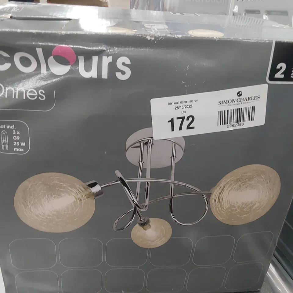 BOXED CO.OURS ONNES LIGHT FITTING