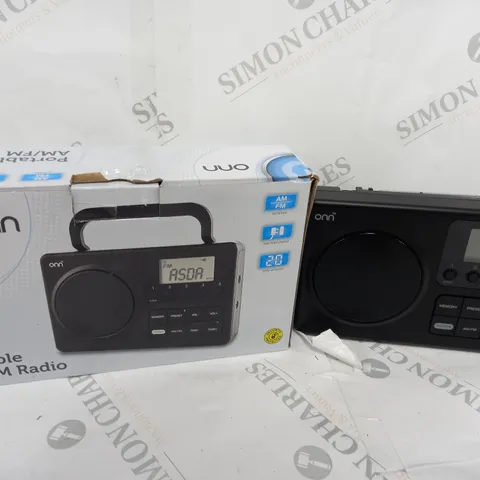 BOXED PORTABLE AM/FM RADIO
