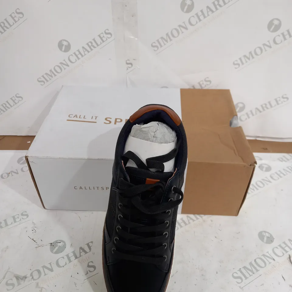 BOXED CALL IT SPRING NAUDIEN SMOOTH MULTICOLOURED TRAINERS - SIZE 7 UK