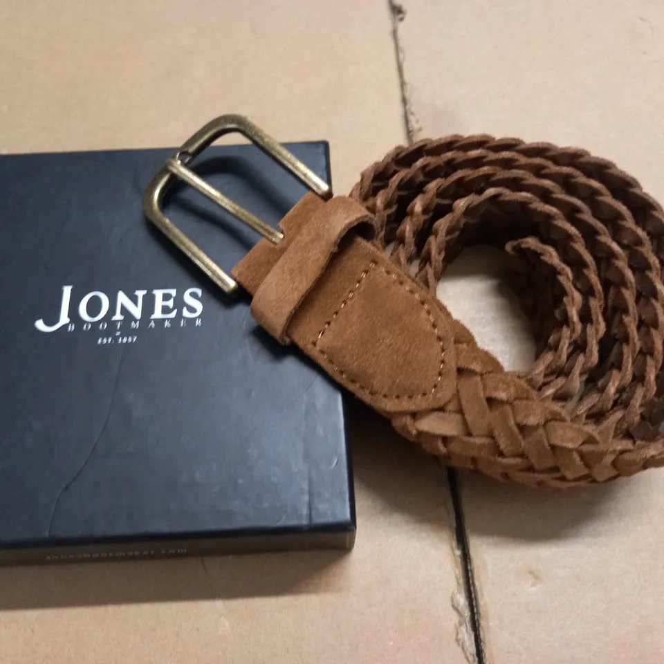JONES TAN SUEDE BELT