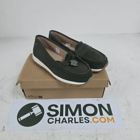 JO&JOE LIMA OLIVE LOAFERS – UK 8