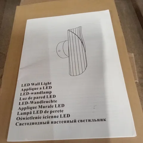 BOXED AUDLY DIMMABLE WALL SCONCE (1 BOX)