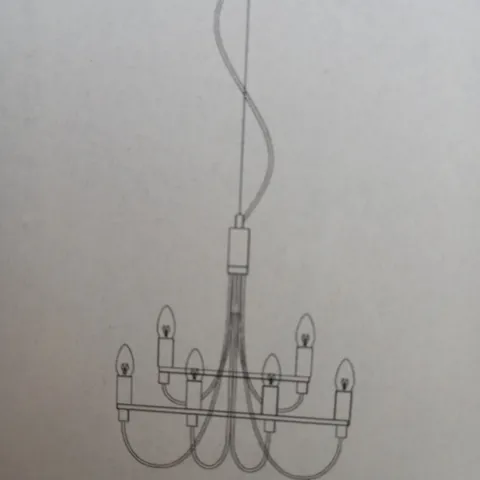DAR LIGHTING ACH 9LT CHANDELIER