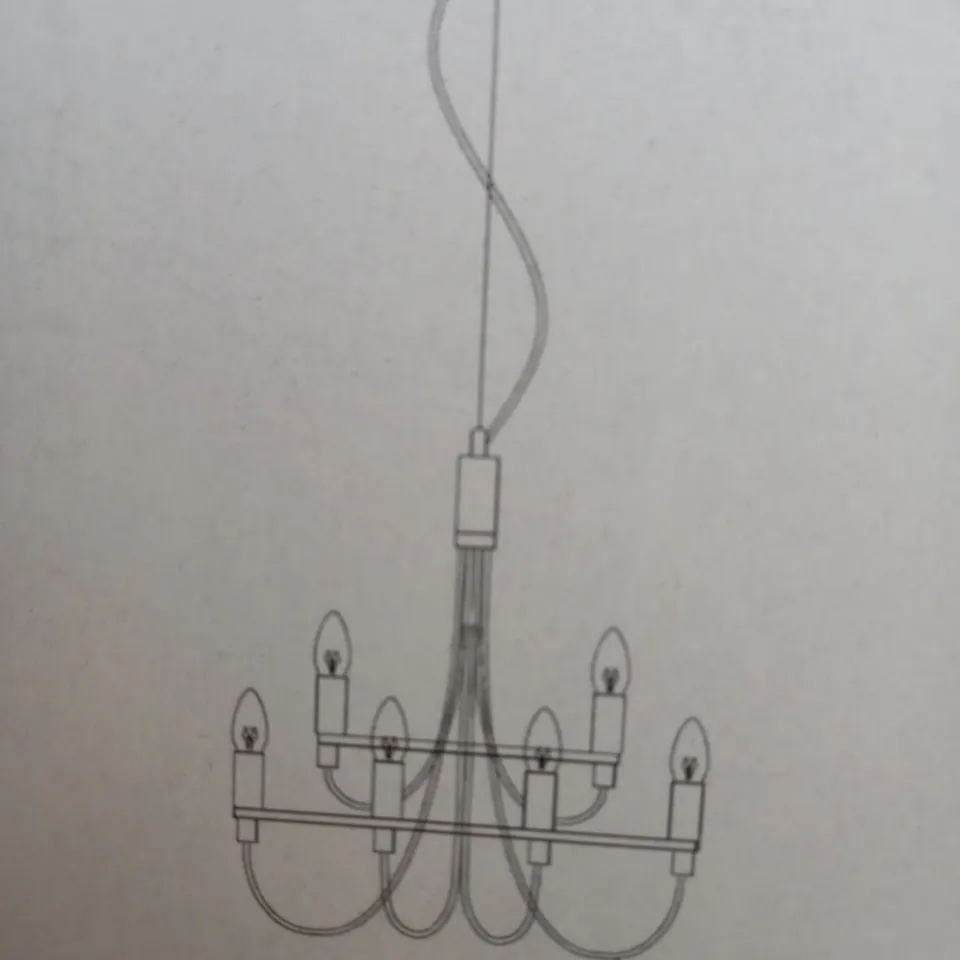 DAR LIGHTING ACH 9LT CHANDELIER