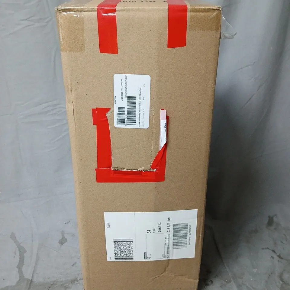 COZEE HOME FLUFFY ROUND PET BED WITH ODOUROLOGY. DARK GREY COLOUR