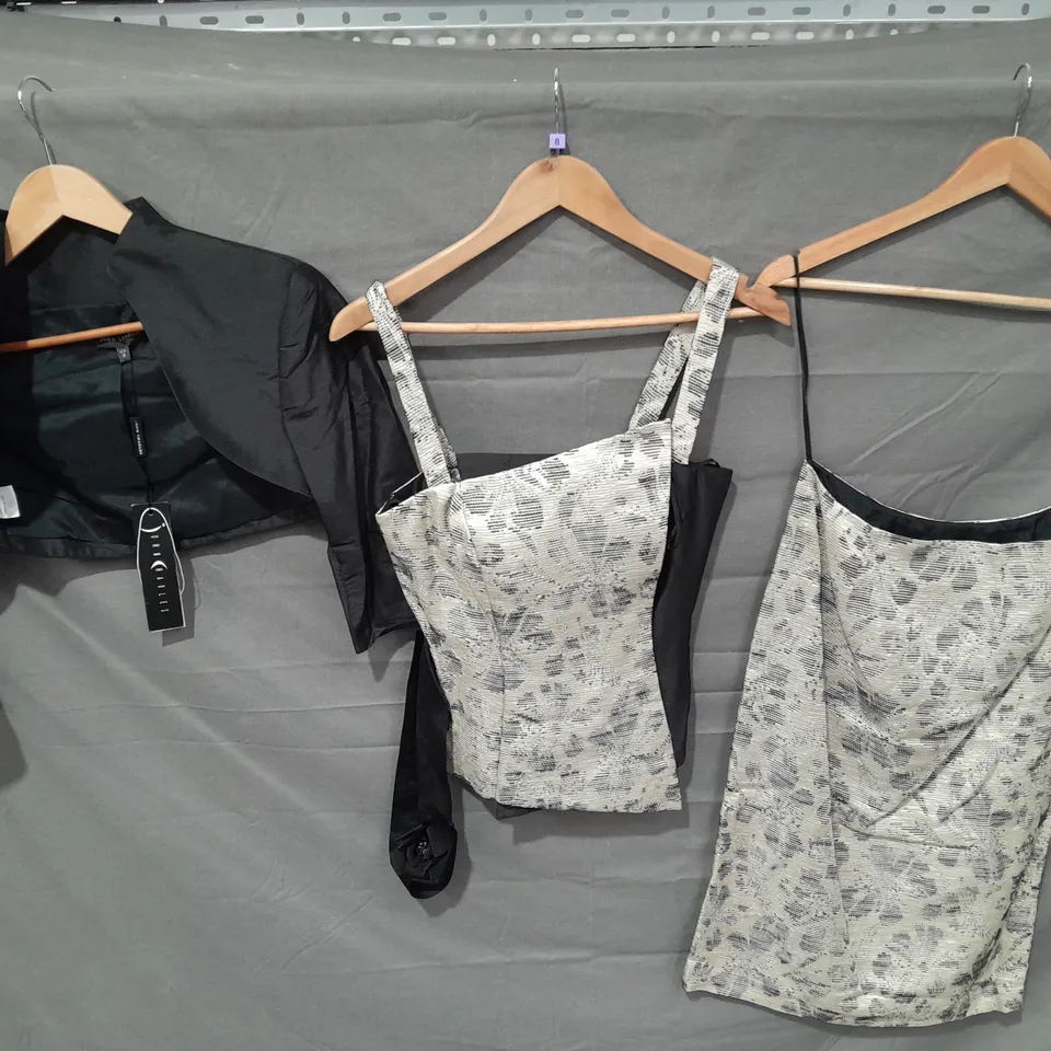 JOHN CHARLES SKIRT, TOP AND JACKET SET  -  UK 8
