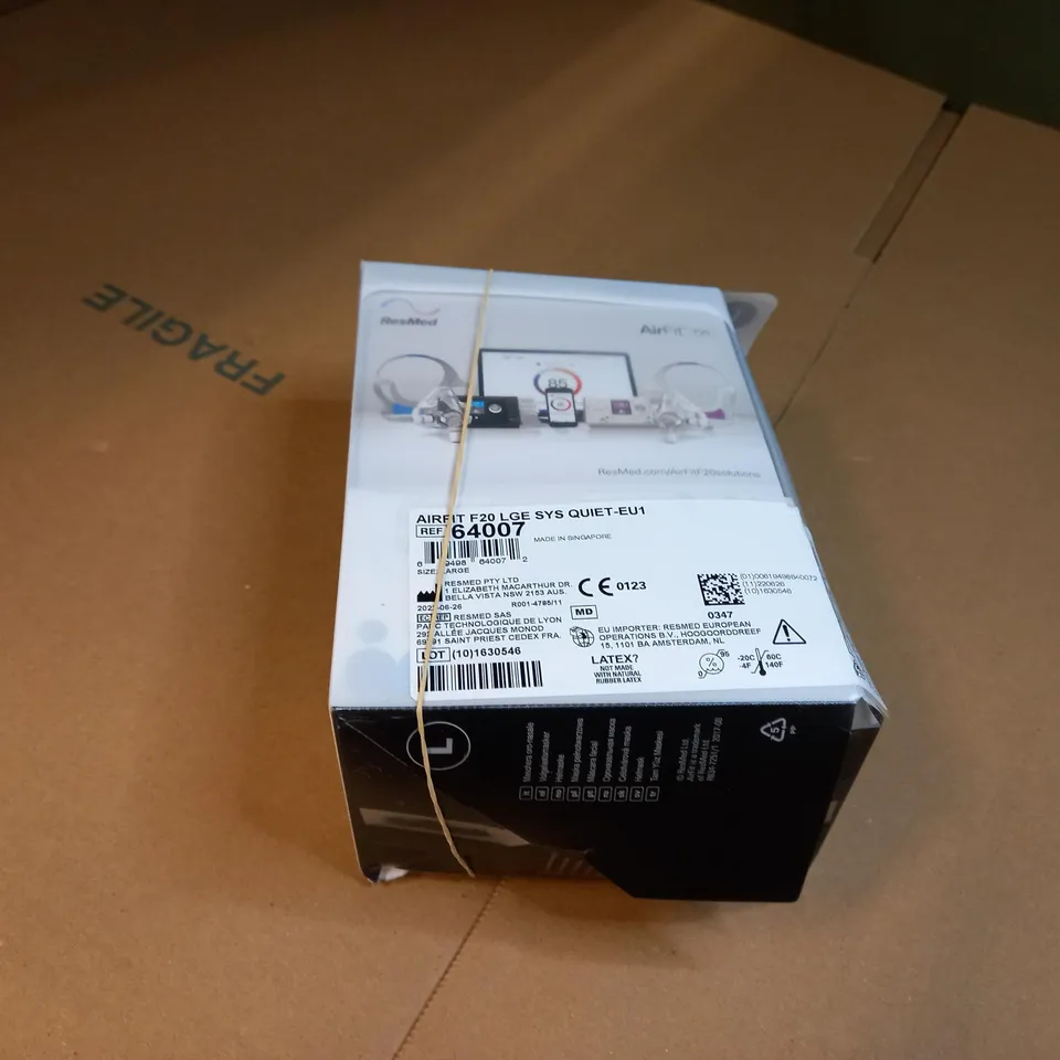 BOXED RESMED AIRFIT F20 FULL FACE MASK - LARGE