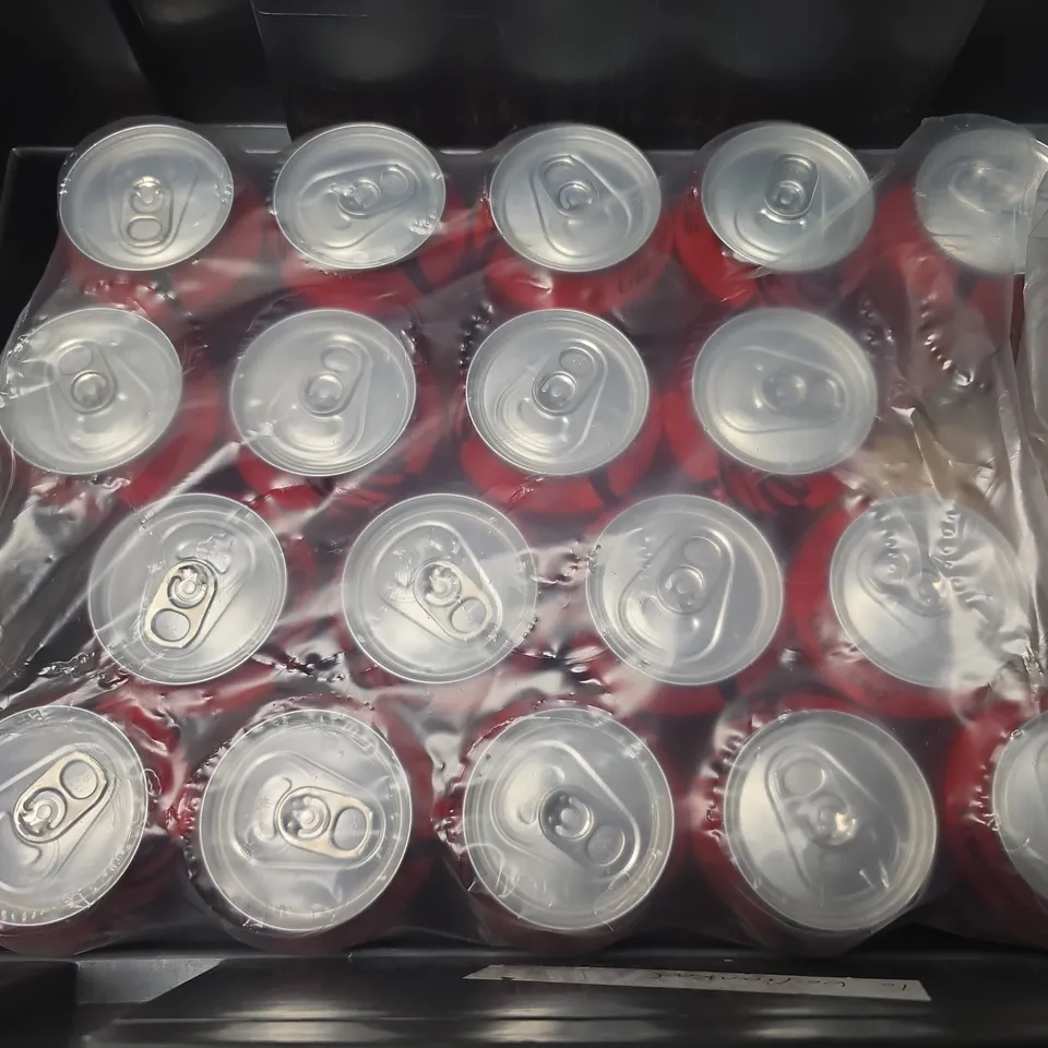 TOTE OF APPROXIMATELY 16 COCA COLA ZERO SUGAR 330ML 