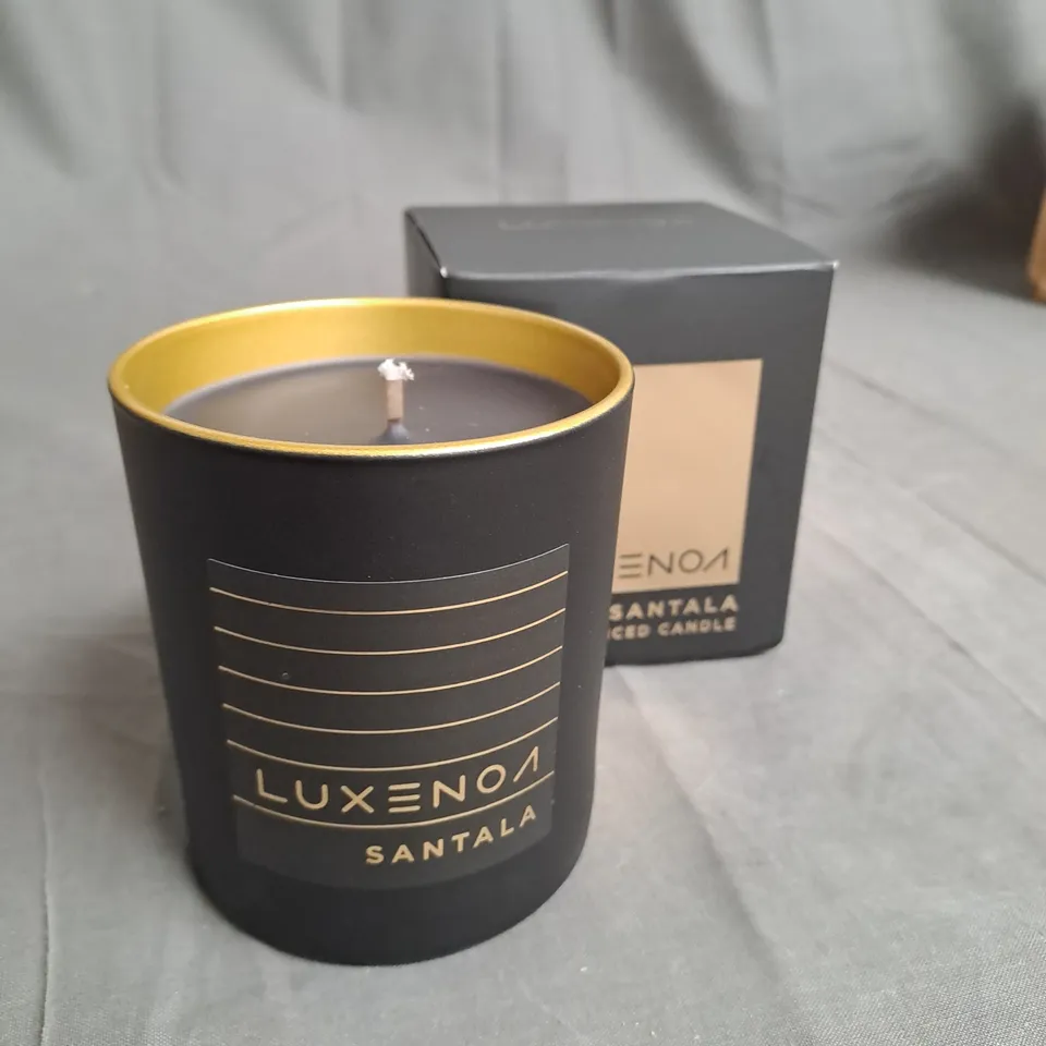 BOXED OUTLET LUXENOA SIGNATURE GLASS CANDLE