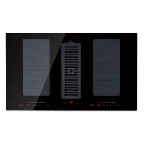 KLARSTEIN FULL HOUSE 90CM 4 RING INDUCTION HOB WITH EXTRACTOR BLACK