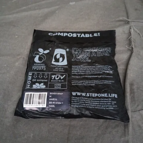 SEALED STEP ONE BOXERS IN NAVY SIZE M