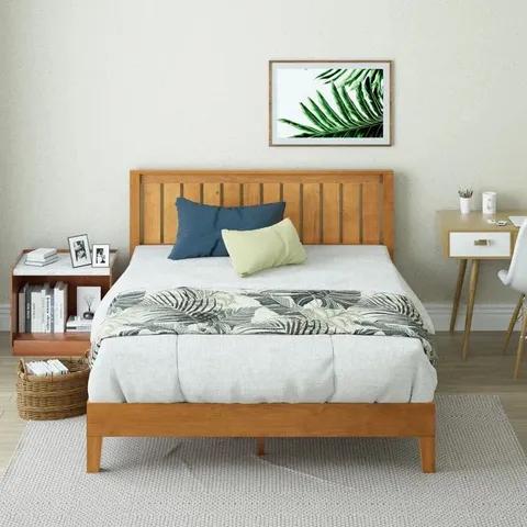 BOXED HYKKON MORGAN BED FRAME WITH CLASSIC PANELED HEADBOARD // SIZE: UNSPECIFIED (1 BOX)