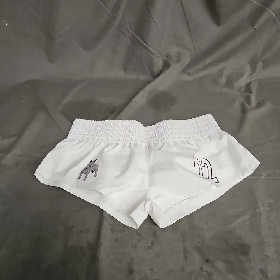 NIIHAI MAGALUF MINI SHORTS IN WHITE SIZE XS