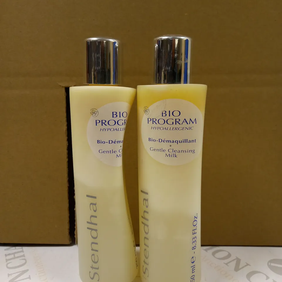 LOT OF 2 BIO PROGRAM HYPOALLERGENIC GENTLE CLEANSING MILK