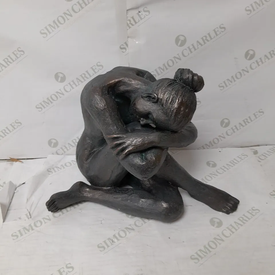 MY GARDEN STORIES AGED BRONZE EFFECT FEMALE SCULPTURE