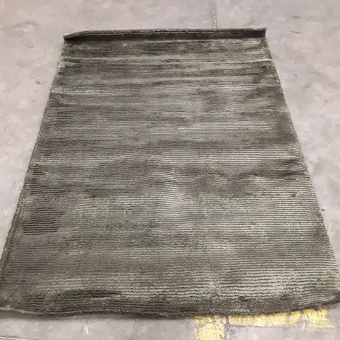 DARK GREEN RUNNER RUG 170X120CM APPROXIMATELY