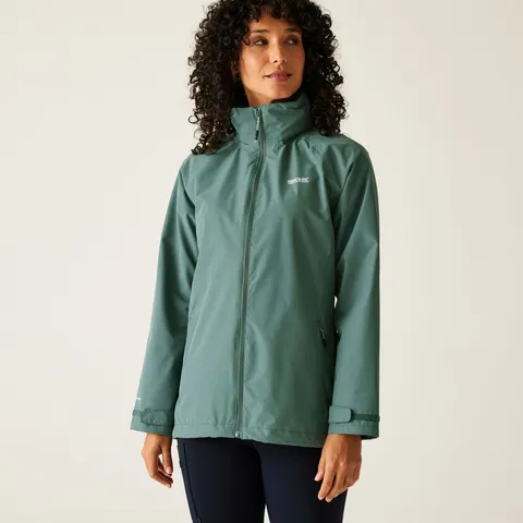 BRAND NEW REGATTA WOMEN'S DAYSHA II WATERPROOF JACKET IN GREEN - 8