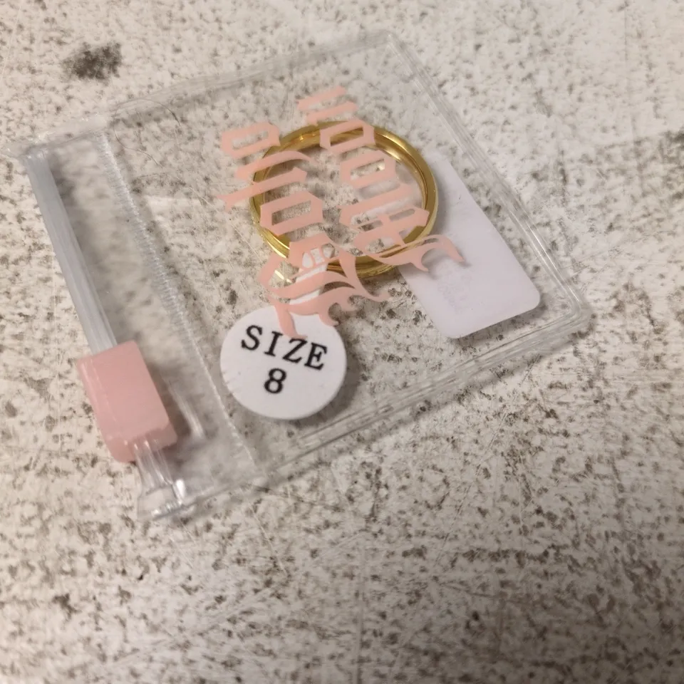 BOHO MOON - GOLD RING – US 8 (UK 7, EUR 57) IN PACKAGING
