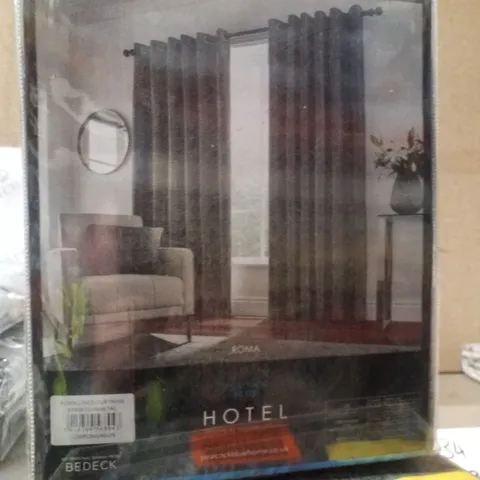 BRAND NEW SEALED ROMA GROMMET ROOM DARKENING CURTAINS SET OF 2 66"x90"