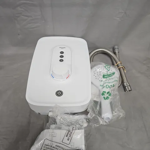 TRITON ELECTRIC SHOWER UNIT WITH HOSE & SHOWER HEAD 