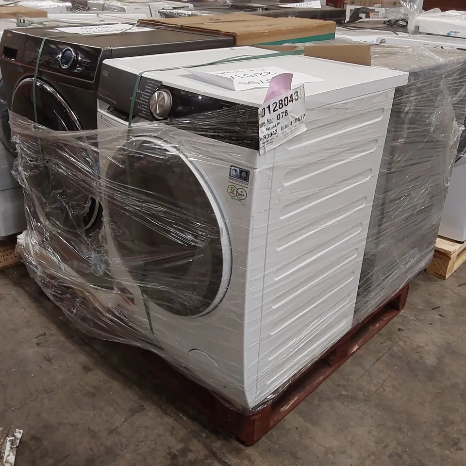 PALLET OF APPROXIMATELY 4 UNPROCESSED RAW RETURN WHITE GOODS TO INCLUDE;