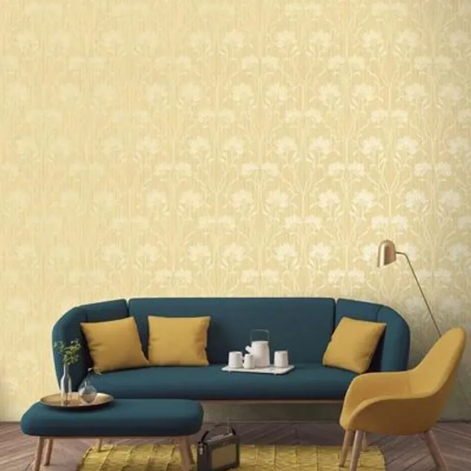 DESIGNER CULBRETH 10M X 52CM TEXTURED SEMI GLOSS WALLPAPER (X2)
