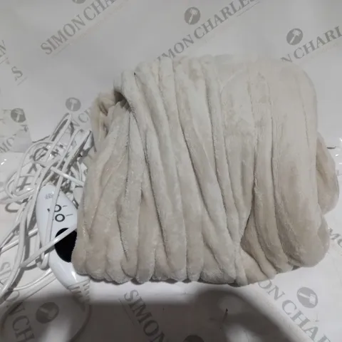 COZEE HOME VELVETSOFT HEATED THROW IN STONE 