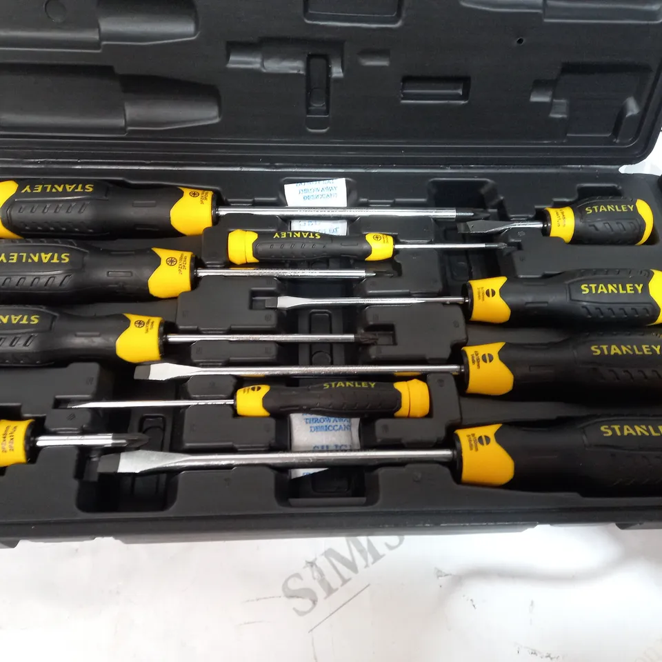 STANLEY CUSHION GRIP 10PC SCREWDRIVER SET 