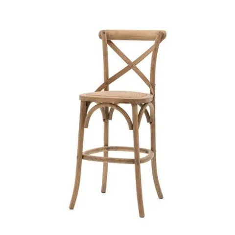 BOXED TRESSA COUNTER STOOLS -SET OF 2- NATURAL 