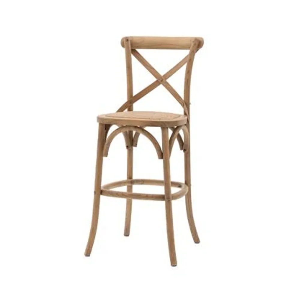 BOXED TRESSA COUNTER STOOLS -SET OF 2- NATURAL 