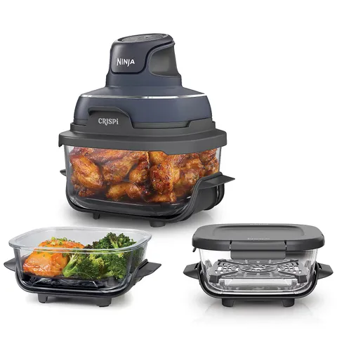 NINJA CRISPI 4IN1 GLASS PORTABLE AIR FRYER