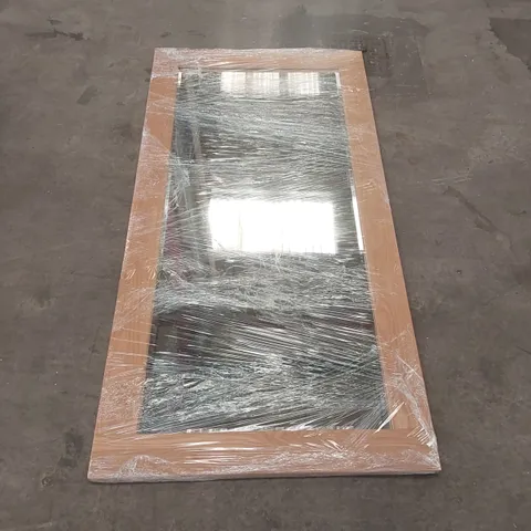 DESIGNER WOODEN FRAME RECTANGULAR MIRROR