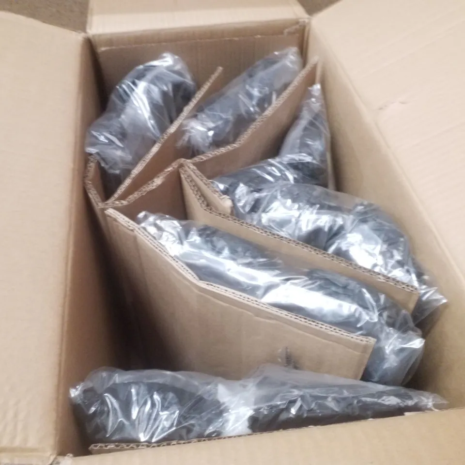 BOX CONTAINING APPROXIMATELY 6 PAIRS OF BRAND NEW SIMPLY BE BLACK PHOEBE EX WIDE SANDALS - SIZE 8