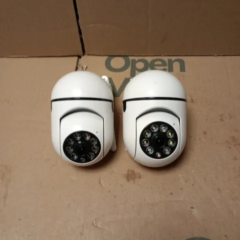 WIRELESS NETWORK CAMERAS – WHITE DOME (SET OF 2)