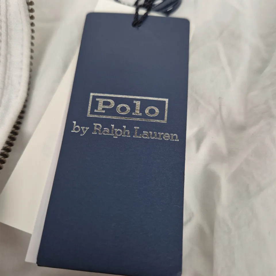 POLO RALPH LAUREN WHITE ZIP JACKET – SIZE S