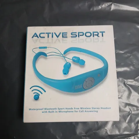 ACTIVE SPORT WATERPROOF BLUETOOTH HEADSET – NECKBAND, BLUE