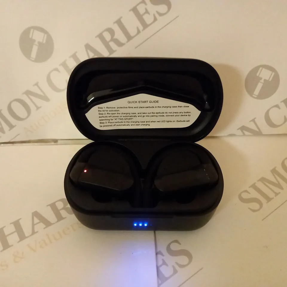 BLUETOOTH TRUE WIRELESS NOISE CANCELLING EARBUDS WITH CHARGING CASE