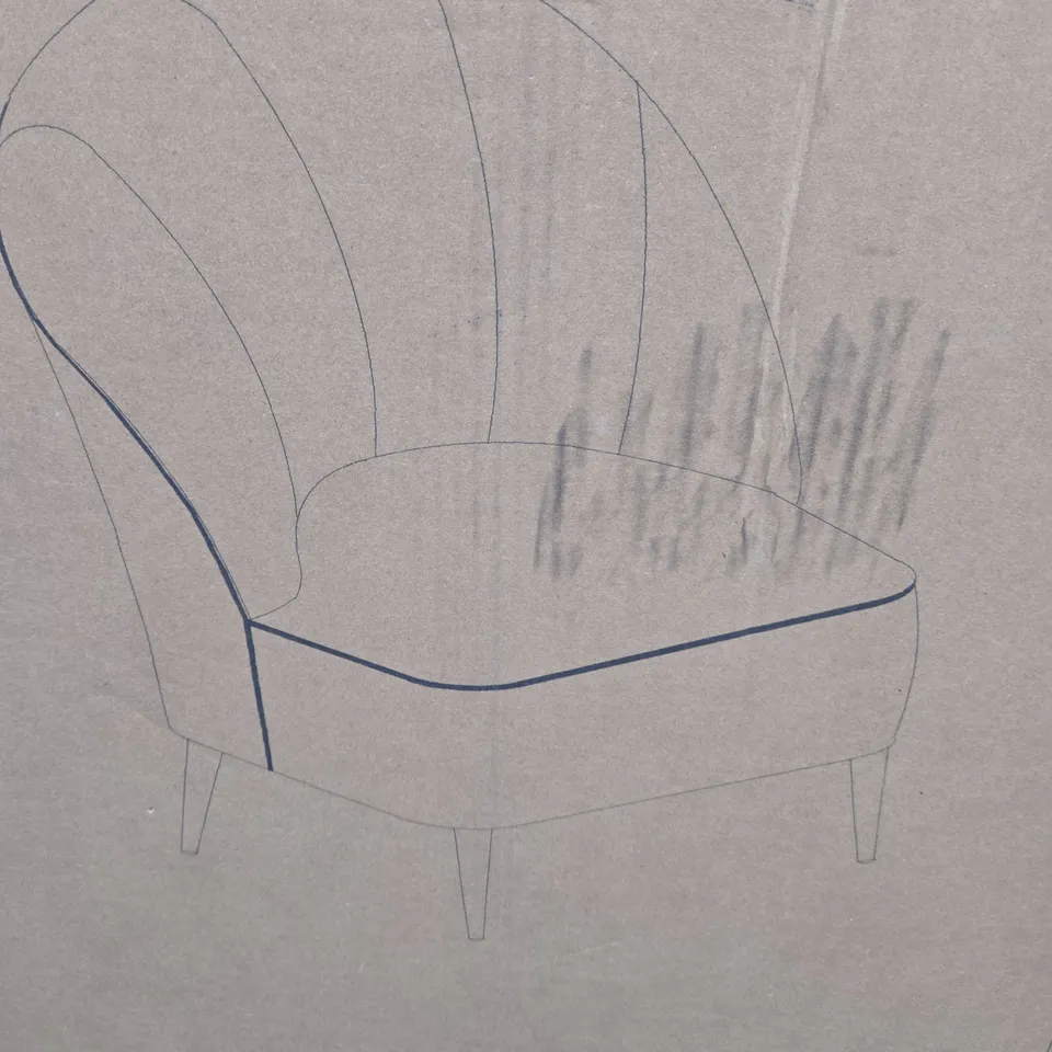 BOXED CALI ACCENT CHAIR – GREY