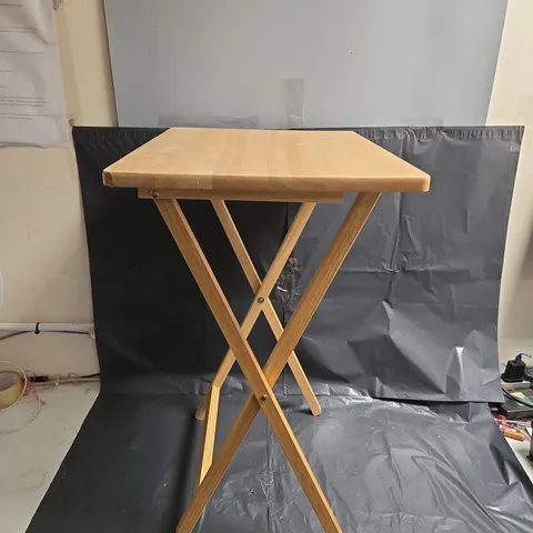 WOODEN FOLD OUT MINI TABLE