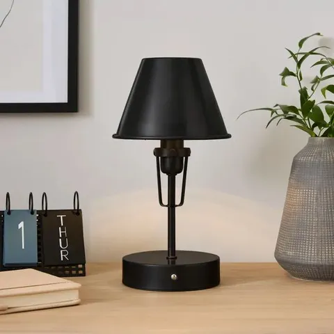FLEXICELL CHESTER RECHARGEABLE TOUCH DIMMABLE LED TABLE LAMP - BLACK