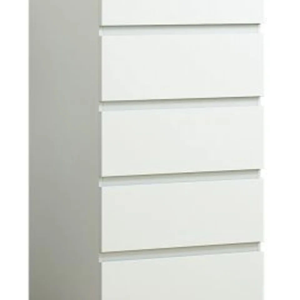 BOXED CARLTON 5-DRAWER CHEST OF DRAWERS (2 BOXES)