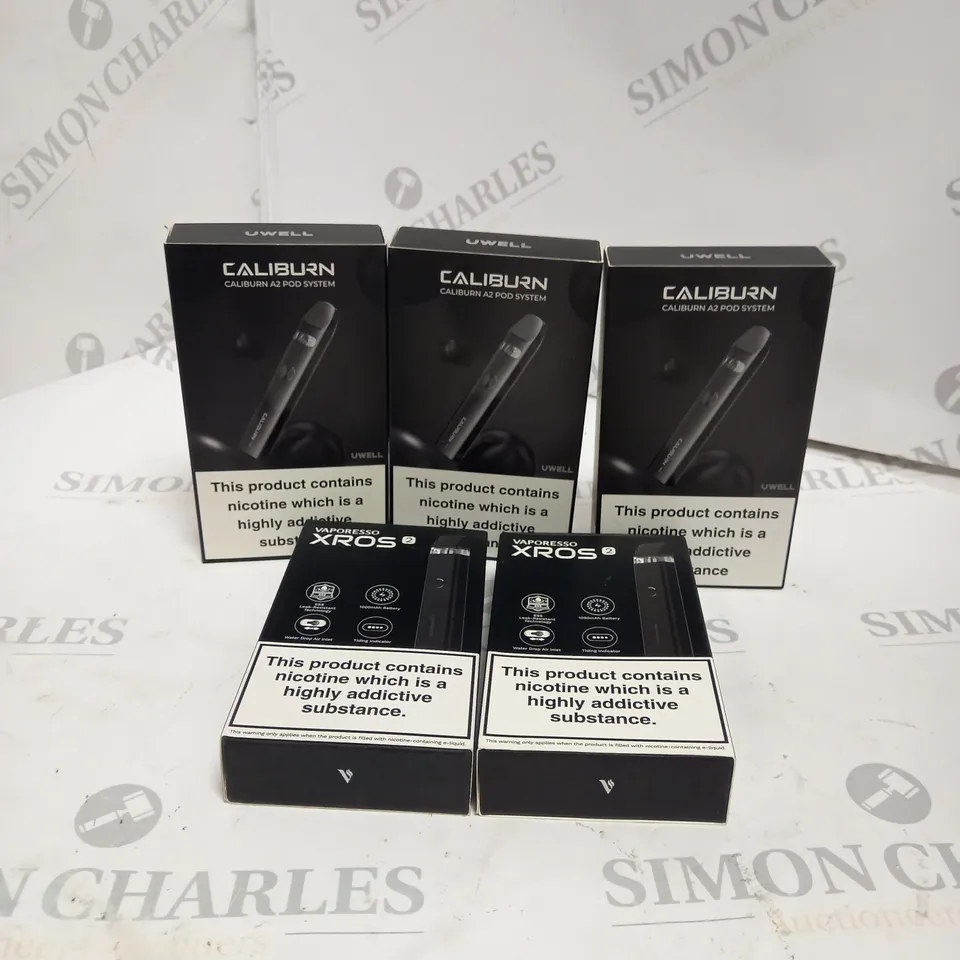 5 ASSORTED VAPE PRODUCTS INCLUDING: UWELL